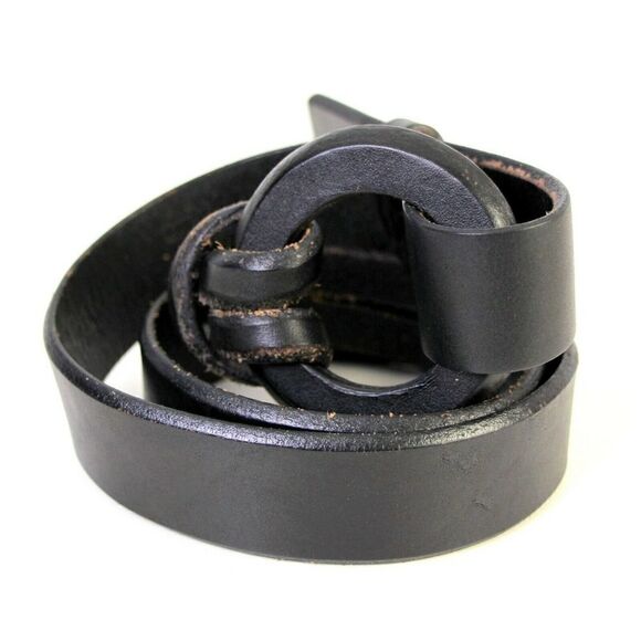 BCBGMAXAZRIA BROWN GENUINE LEATHER 1 1/4"Wd CASUAL DRESS WOMEN'S BELT Sz S (*36 - Picture 5 of 8